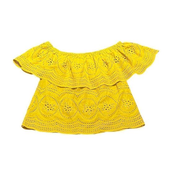 Cupcakes And Cashmere Women’s Davy Off The Shoulder Eyelet Top, Size XS, NWT - Picture 3 of 10